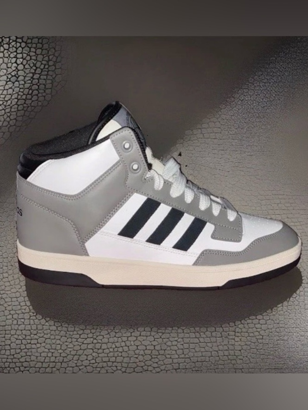 Adidas Rapid Court Mid Men’s Trainers Sneakers (White/Gray/Black) 11 US | JP5866
